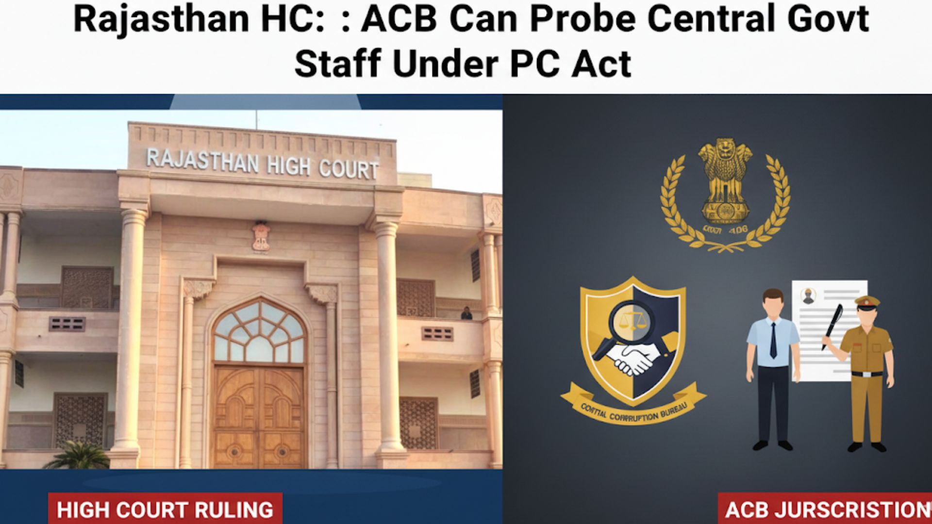 Rajasthan High Court PC Act ruling